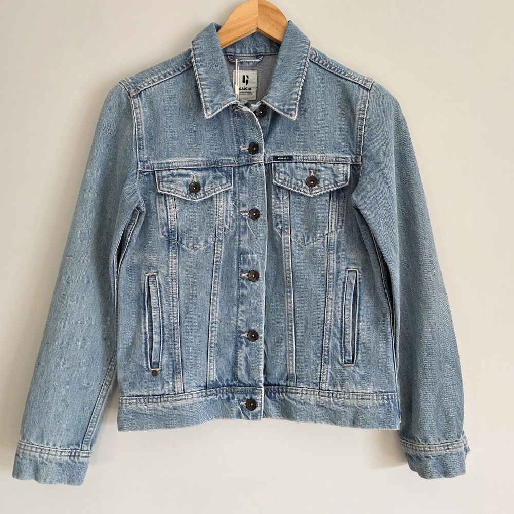 Garcia Light Blue Denim Jean Jacket NWT Sz XS
